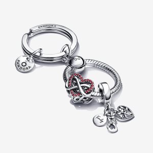 Charmsy Pandora Family Infinity Keychain Kolorowe | EX8453716
