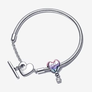 Charmsy Pandora Happy Birthday Balloon T-Bar Kolorowe | NK2479861