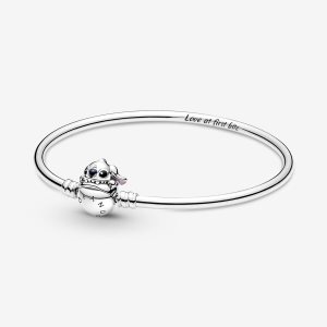 Charmsy Pandora Moments Disney Stitch Biting Clasp Srebrne | MF5462731