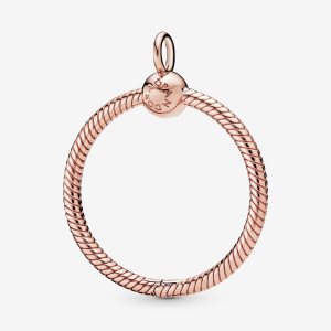 Charmsy Pandora Moments Medium O Różowe Złote | KC5478601