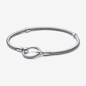 Charmsy Pandora Moments O Closure Snake Srebrne | MY4819305