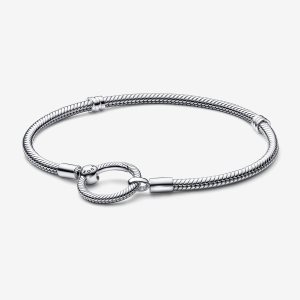 Charmsy Pandora Moments O Closure Snake Srebrne | US4219067