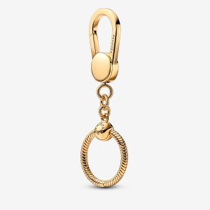 Charmsy Pandora Moments Small Bag Holder Złote | RV7938406