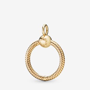Charmsy Pandora Moments Small O Złote | JB9248037