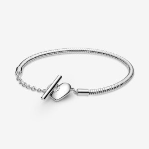 Charmsy Pandora Moments T-Bar Snake Srebrne | TQ4905876