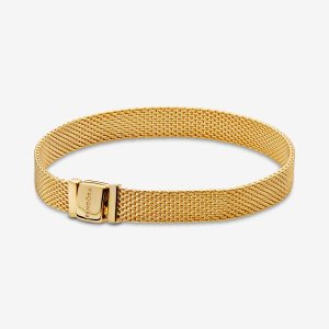 Charmsy Pandora Reflexions Mesh Złote | DN2654807