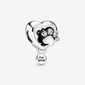 Charmsy Pandora Sparkling Paw Print & Srebrne | CU1503498
