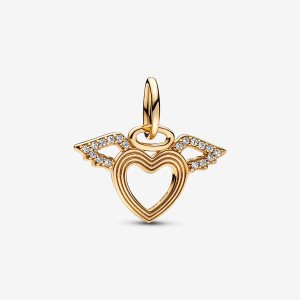 Dyndać Pandora Angel Wings Złote | OL0613952