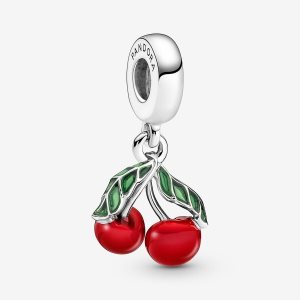 Dyndać Pandora Asymmetrical Cherry Fruit Srebrne | ZM5421396