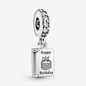 Dyndać Pandora Birthday Card Srebrne | DQ1629703