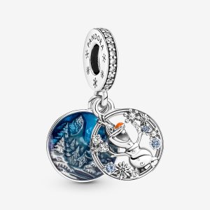 Dyndać Pandora Disney Frozen Snow Olaf Double Srebrne | MN8340716