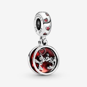 Dyndać Pandora Disney Mickey Mouse & Minnie Mouse Love Kisses Srebrne | EZ1283609