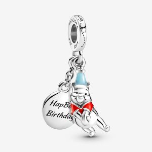 Dyndać Pandora Disney Winnie the Pooh Birthday Srebrne | TD2153690