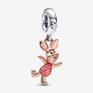 Dyndać Pandora Disney Winnie the Pooh Piglet Two-tone | AQ4697521