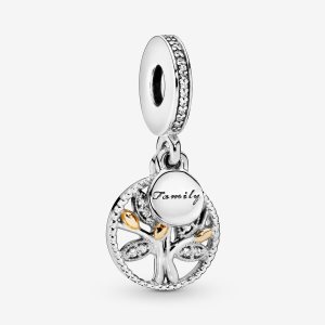 Dyndać Pandora Family Heritage with Cubic Zirconia Two-tone | NI0149625