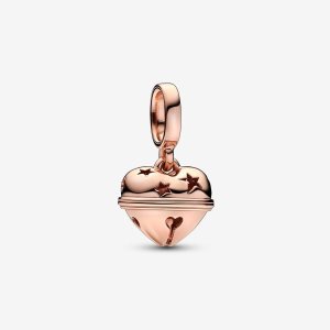 Dyndać Pandora Festive Bell Różowe Złote | CI5396871