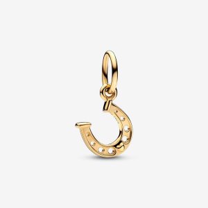 Dyndać Pandora Lucky Horseshoe Złote | BU5982403