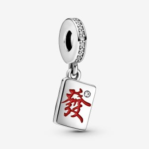 Dyndać Pandora Mahjong Srebrne | IK7245608