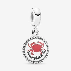 Dyndać Pandora Maryland Crab Charm Mixed Enamel Srebrne | BX2564730