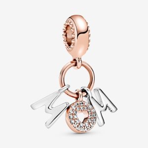 Dyndać Pandora Mom Listy Two-tone | RU0489371