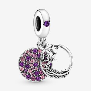 Dyndać Pandora Pave Feather Srebrne | ZG9612537