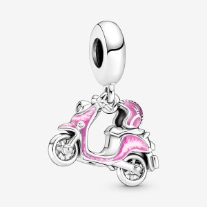 Dyndać Pandora Pink Scooter Srebrne | DS8127905