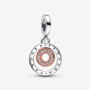 Dyndać Pandora Signature Logo Circles Two-tone | CX4682953
