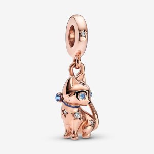 Dyndać Pandora Sparkling Pet Cat Różowe Złote | WC1760549