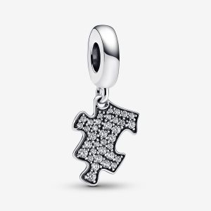 Dyndać Pandora Sparkling Puzzle Piece Srebrne | KT5601293