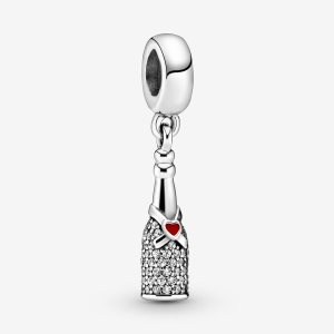 Dyndać Pandora Sparkling Wine Bottle Srebrne | UG6052387