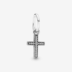 Dyndać Pandora Symbol Of Faith Cross with Clear CZ Srebrne | LZ1832706
