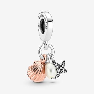 Dyndać Pandora Treated Freshwater Cultured Pearl Starfish & Shell Triple Two-tone | GO9124063