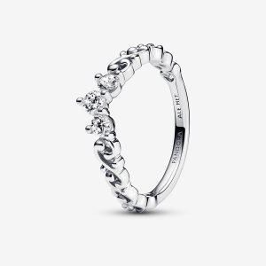 Mały Palec Pandora Regal Swirl Tiara Srebrne | JP3261895
