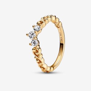 Mały Palec Pandora Regal Swirl Tiara Złote | IP1980653