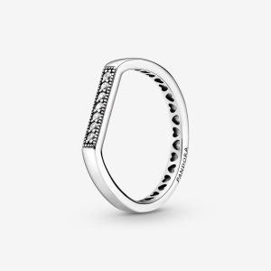 Możliwość Układania W Stos Pandora Sparkling Bar Stacking Srebrne | XF4791256