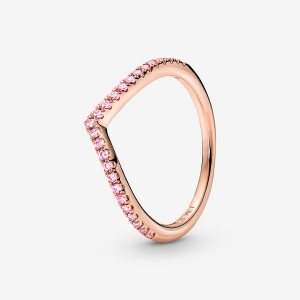 Możliwość Układania W Stos Pandora Timeless Wish Sparkling Pink Różowe Złote | FY5437296