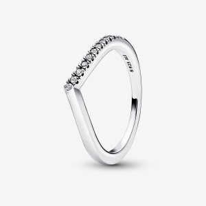Możliwość Układania W Stos Pandora Timeless Wish Half Sparkling Srebrne | VX5280167