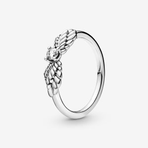 Oświadczenie Pandora Sparkling Angel Wings Srebrne | YA6540231