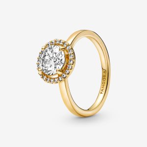 Pasjans Pandora Sparkling Round Złote | CH7219380