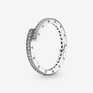 Pasmo Pandora Sparkling Overlapping Srebrne | NO9137240