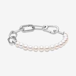 Połączyć Pandora ME Treated Freshwater Cultured Pearl Srebrne | IO9831206