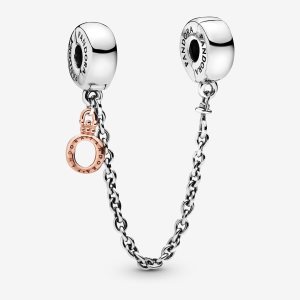 Safety Pandora Dangling Crown O Two-tone | GU0329145