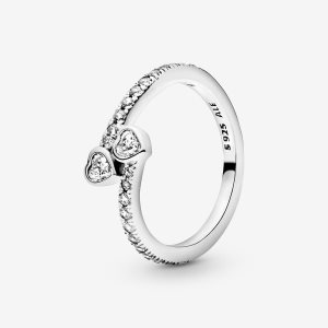 Serce Pandora Forever Hearts with Cubic Zirconia Srebrne | QT0196825