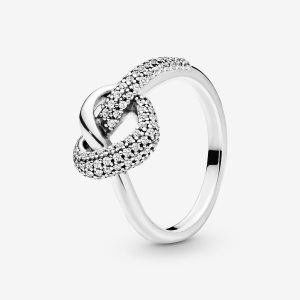 Serce Pandora Knotted Srebrne | IK7285036