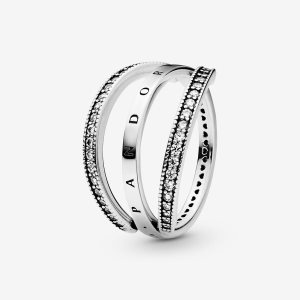 Serce Pandora Logo Hearts Srebrne | WD7309854