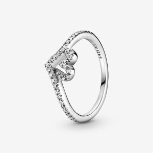 Serce Pandora Sparkling Wishbone Srebrne | OV3401597