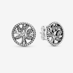 Stadnina Pandora Sparkling Family Tree Srebrne | PC0726381