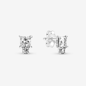 Stadnina Pandora Sparkling Round & Square Srebrne | OA1290643