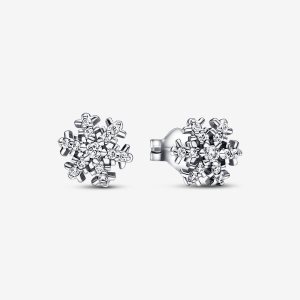Stadnina Pandora Sparkling Snowflake Srebrne | OE4396185