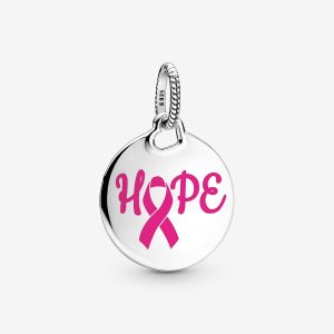 Wisiorki Pandora Hope Pink Ribbon Kolorowe | ZQ9314875